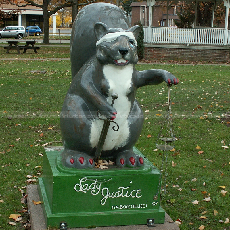 squirrel statue for garden