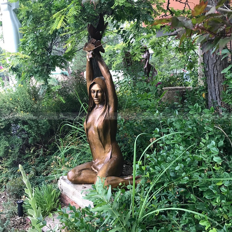 sitting woman sculpture