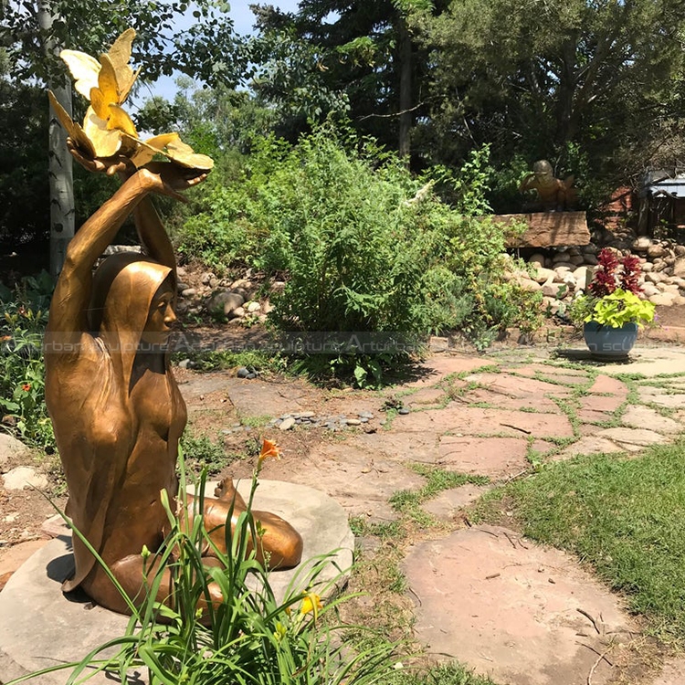 sitting woman sculpture