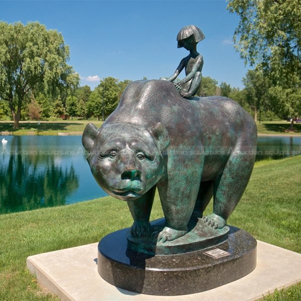 Boy and Bear sculpture