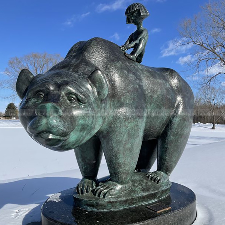 Boy and Bear sculpture