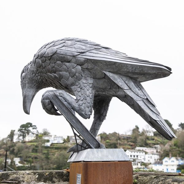 large outdoor bird statues