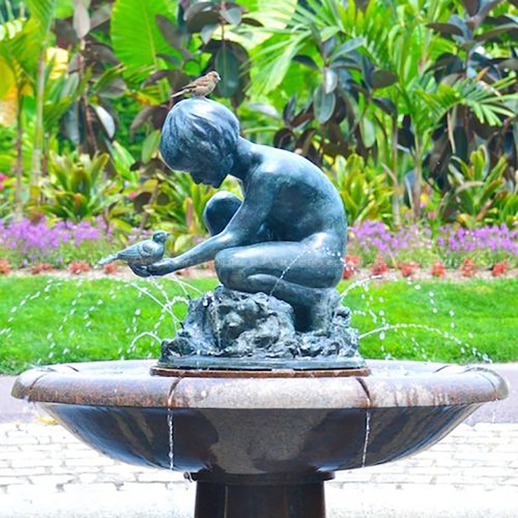 Boy and Bird Fountain