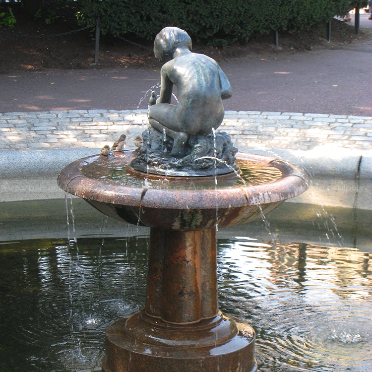 Boy and Bird Fountain