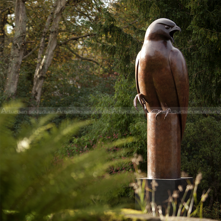 large bird sculpture
