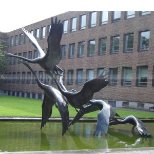 swan lake statue