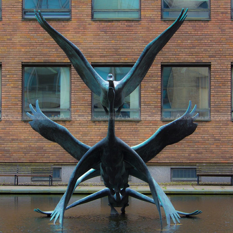 swan lake statue