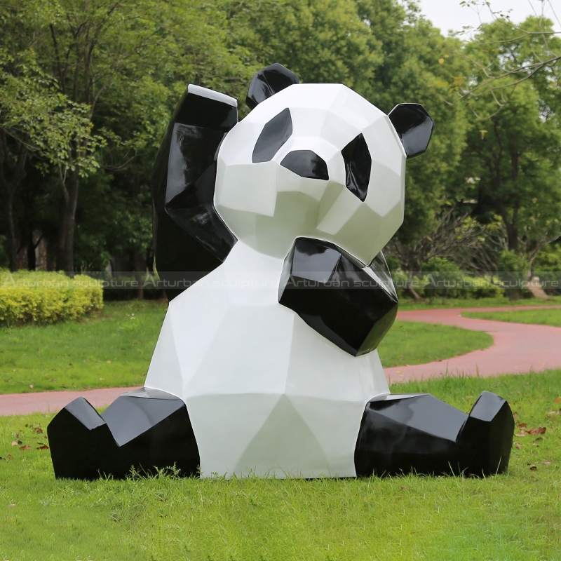 outdoor panda statue