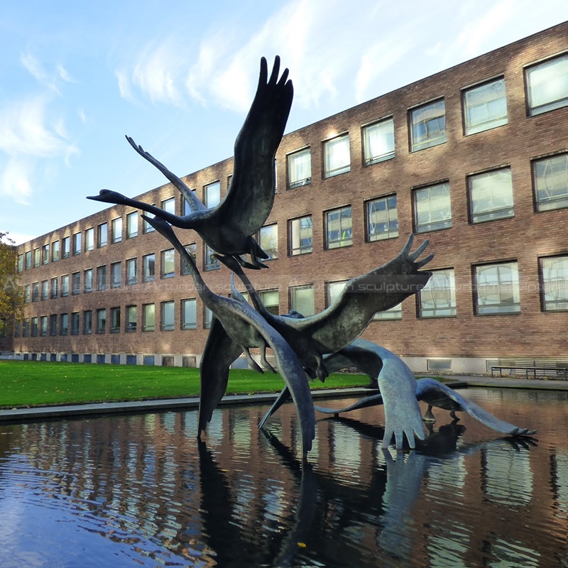 swan lake statue