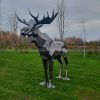 metal moose yard art