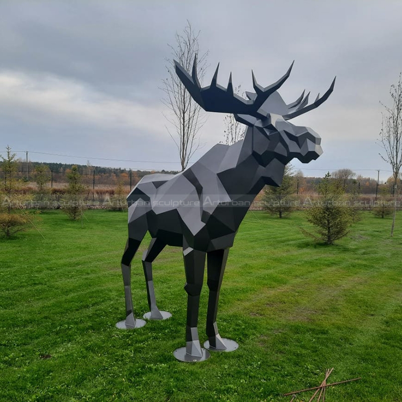 metal moose yard art