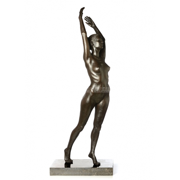 bronze nude woman statue