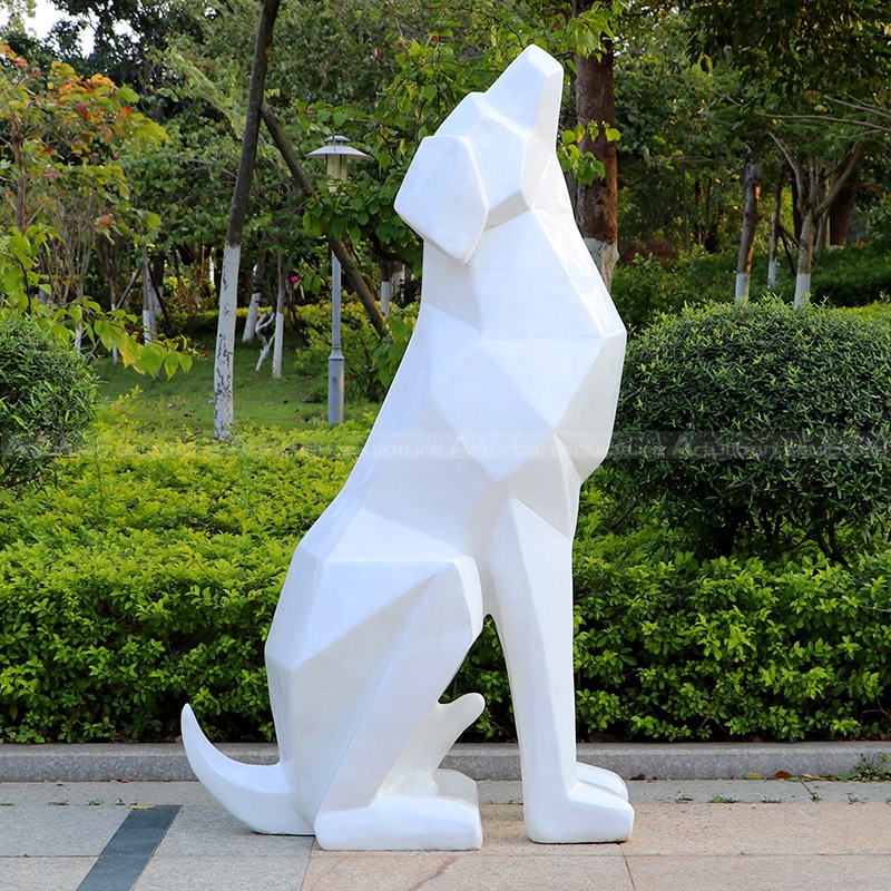 abstract dog sculpture