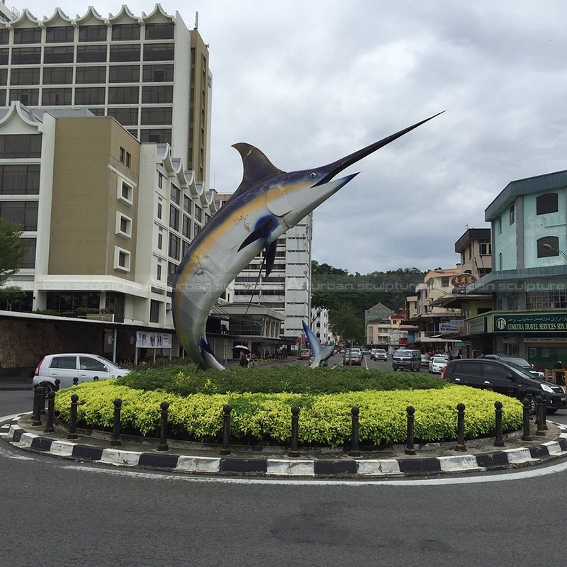 blue marlin statue