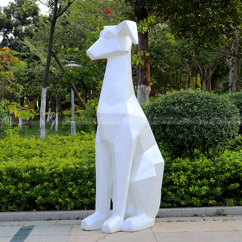abstract dog sculpture