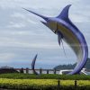 blue marlin statue