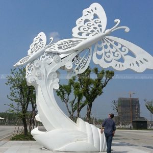 large butterfly sculpture