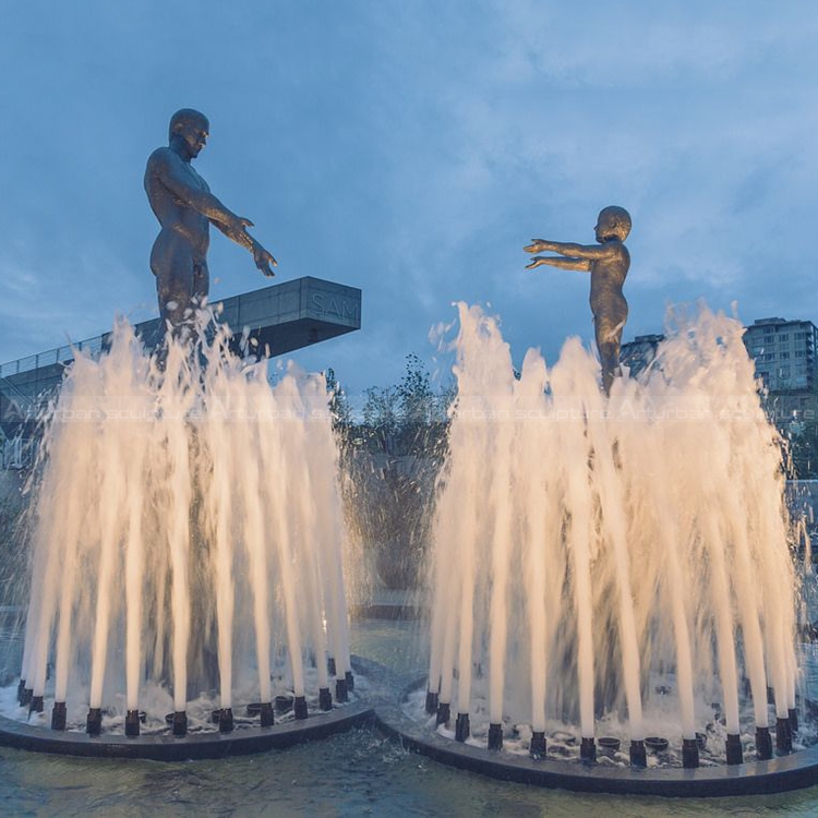 father and son fountain