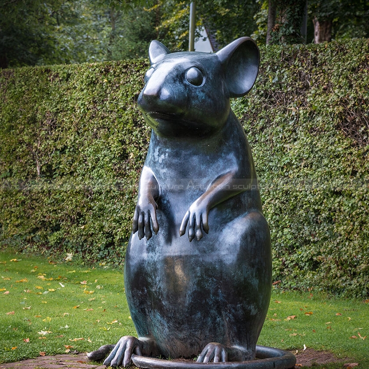 garden mouse statue