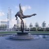 bronze athlete statue