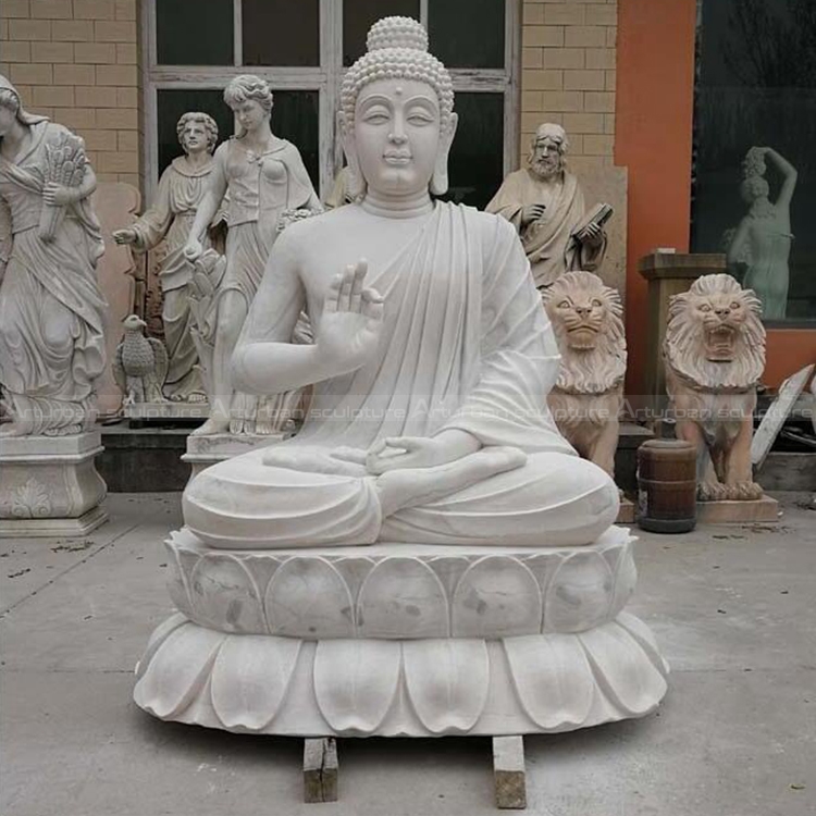 sitting buddha statue outdoor