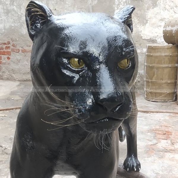 black leopard sculpture