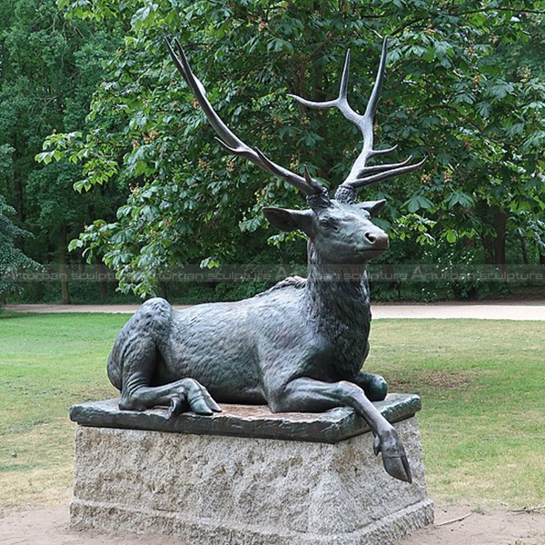 life size stag garden ornament