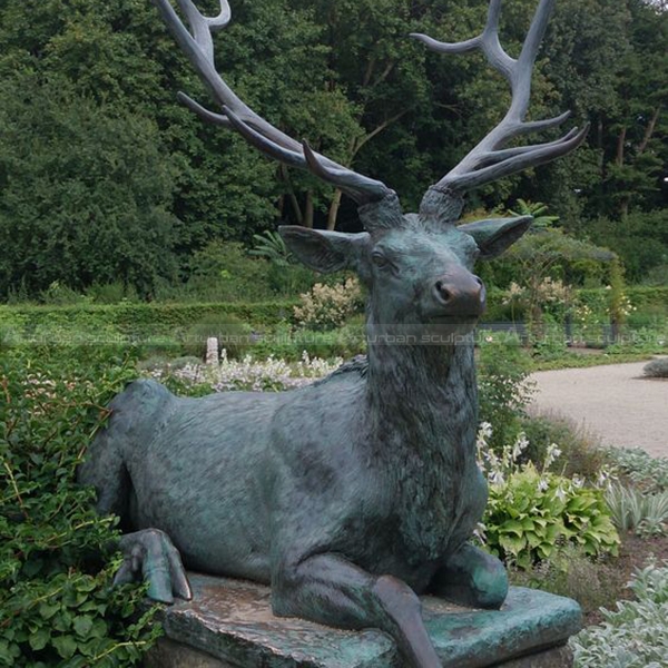 life size stag garden ornament