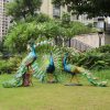 peacock garden sculpture