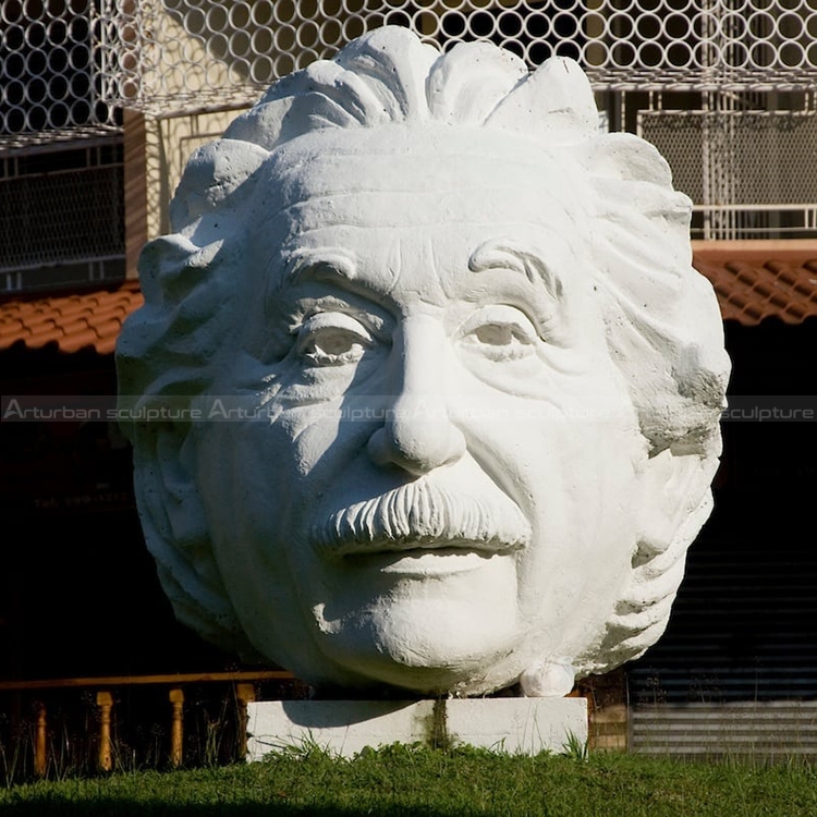 einstein head sculpture