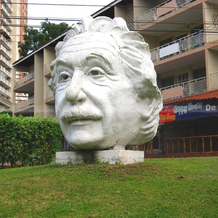 einstein head sculpture