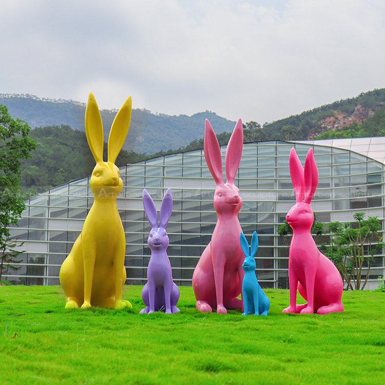 rabbit sculpture for garden
