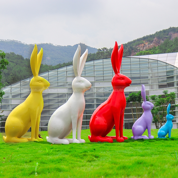 rabbit sculpture for garden