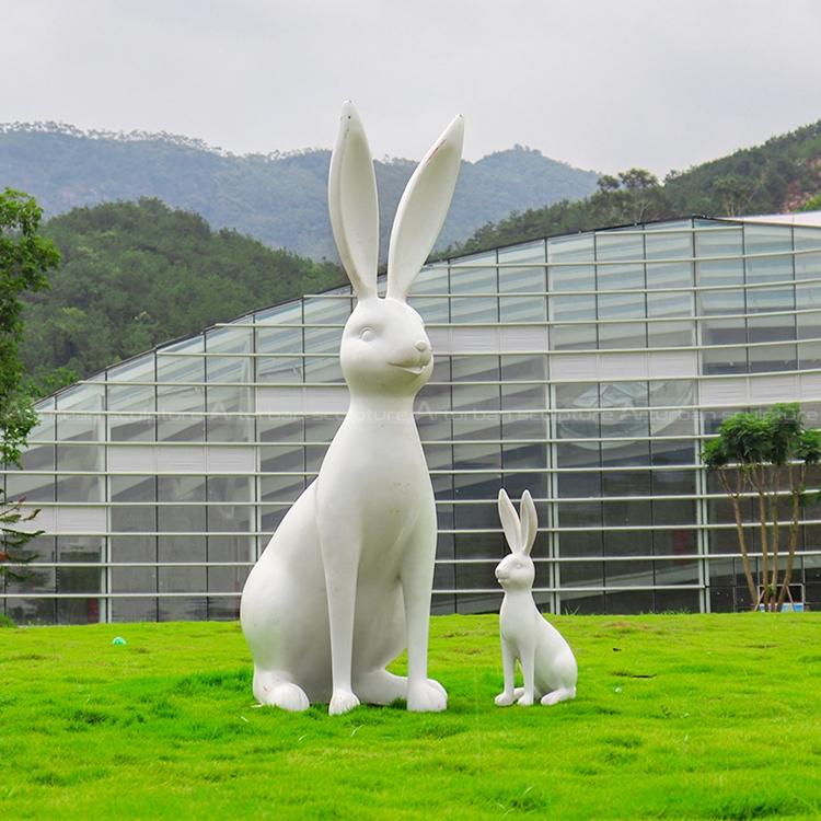 rabbit sculpture for garden