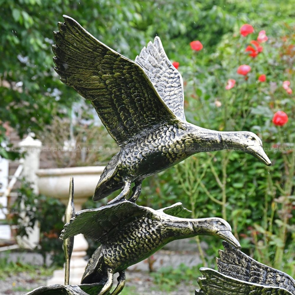 flying duck sculpture