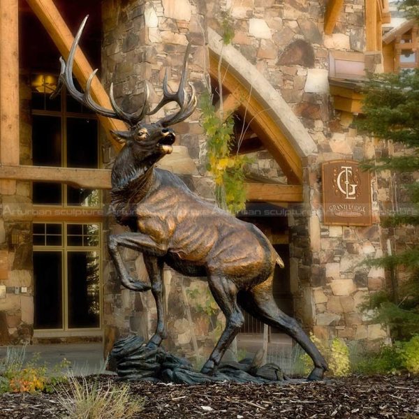 elk statues outdoor