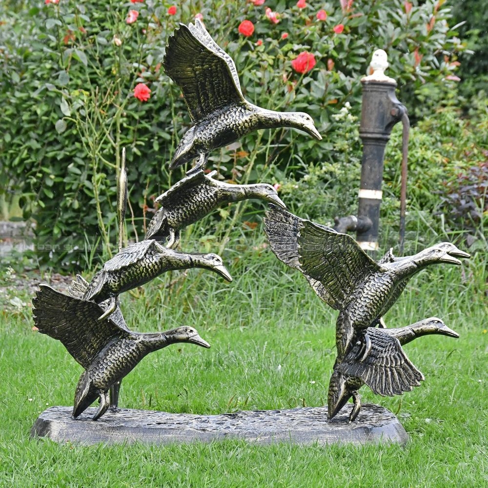 flying duck sculpture