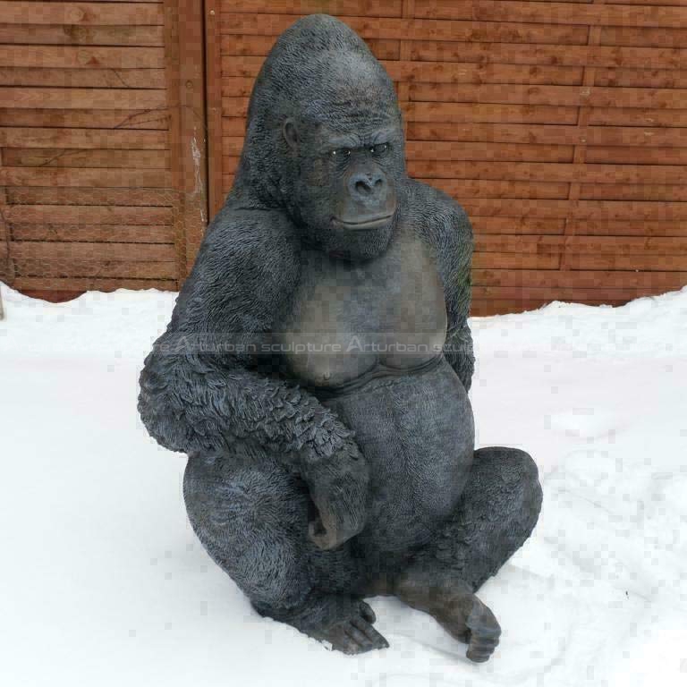 gorilla garden ornament