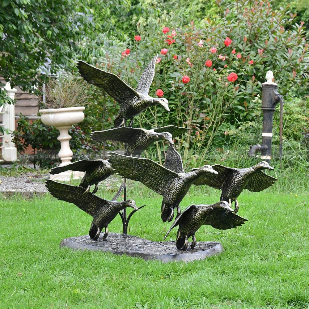 flying duck sculpture