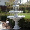 white marble fountain