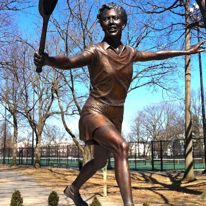 Tennis Player Statue