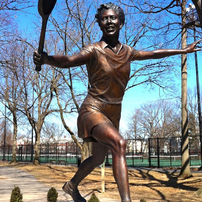 Tennis Player Statue