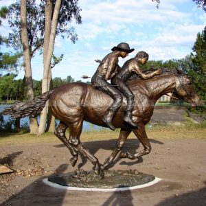 indian warrior statue