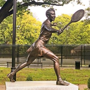 Tennis Player Statue