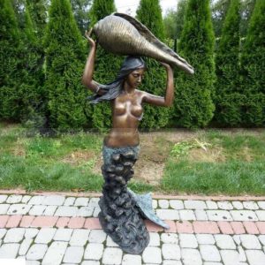 large outdoor mermaid fountain