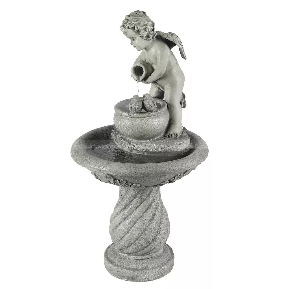 cherub angel water fountain