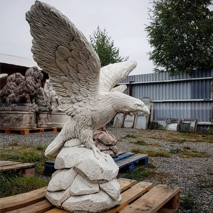 marble eagle statue