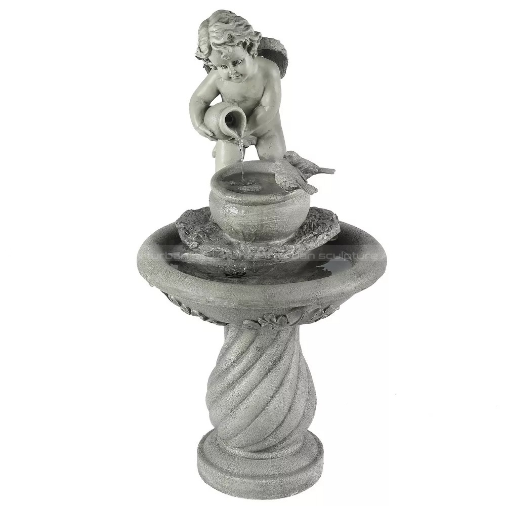 cherub angel water fountain