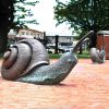 snail garden statue