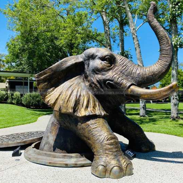 African Elephant Sculpture